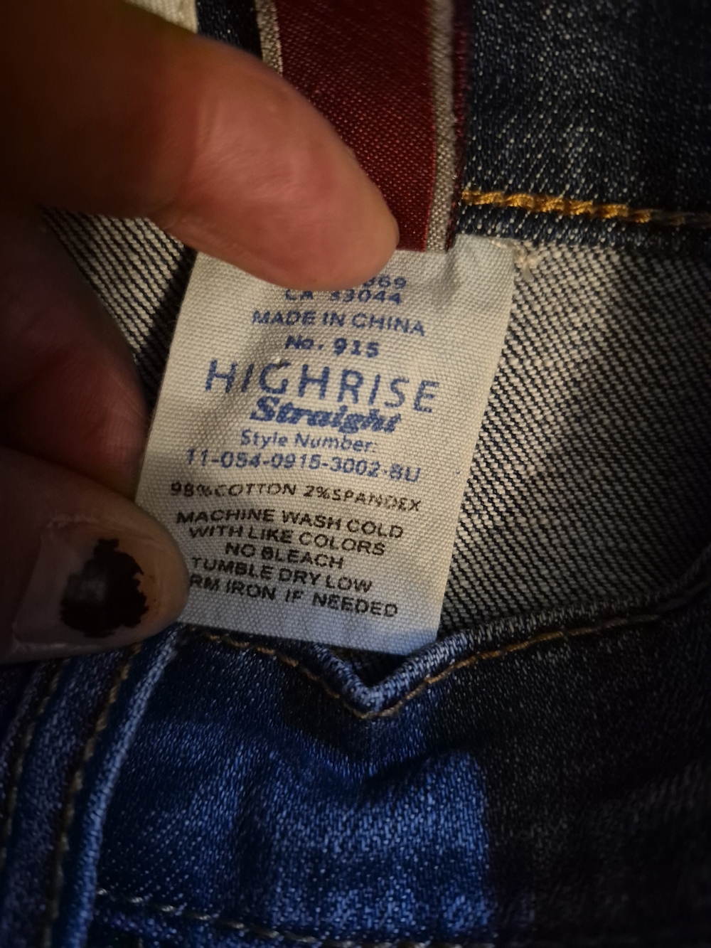 Stetson High Rise Straight Fit Jean - Picture 4 of 4